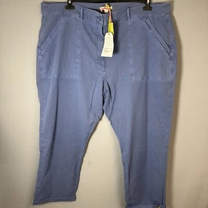 Chinos orgánicos White Stuff Twister talla UK 24 para mujer azules - Imagen 1 de 6