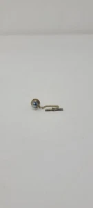 Vtg men accessories silver small pearl tie tac pin - Picture 1 of 7