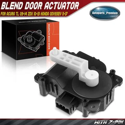 Left Main HVAC Heater Blend Door Actuator w/ 7-Pin for Honda Odyssey Acura ZDX - Image 1 of 4