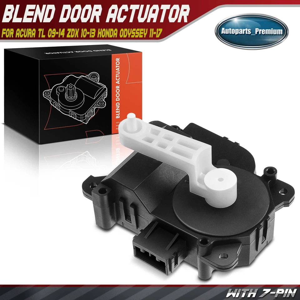  Left Main HVAC Heater Blend Door Actuator w/ 7-Pin for Honda Odyssey Acura ZDX - Image 1 of 4