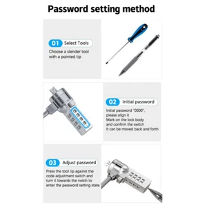 Laptop Password Lock Key Lock Anti-theft Lock Tablet Universal Security Wire _r1 - Afbeelding 1 van 14