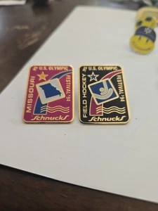 Field Hockey US Olympic Festival '94 Souvenir Lapel Pin Schnucks Sponsor plus 1 - Picture 1 of 1