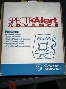 NEW System Sensor BBS-2 Fire Alarm Wall Back Box Skirt Red - Picture 1 of 2