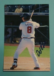 2014 AZFL 4X6 Photo, Atlanta Braves - DANIEL CASTRO - autographed