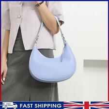 # Women PU Shoulder Bag Fashion Underarm Bag Crossbody Zipper Handbag(Blue)