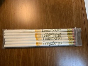 🪻Vintage NEU Bleistifte - Beutel mit 6 - ungespitzte Longaberger Bleistifte - Unikat! - Bild 1 von 2