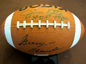 GEORGE BLANDA JIM OTTO SBC OAKLAND RAIDERS HOF SIGNED AUTO VINTAGE FOOTBALL JSA - Picture 1 of 5