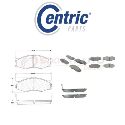 Centric Ceramic Disc Brake Pads w Shims for 1984-1989 Nissan 300ZX 3.0L V6 - bn - Image 1 of 4