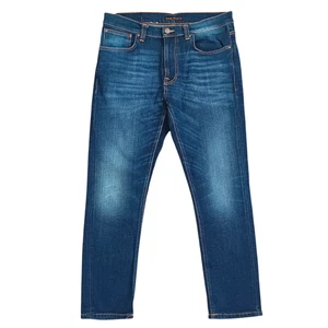 Nudie Jeans Lean Dean Slim Fit Tapered Blue Organic Cotton Zip Fly W32 L28 - Picture 1 of 13