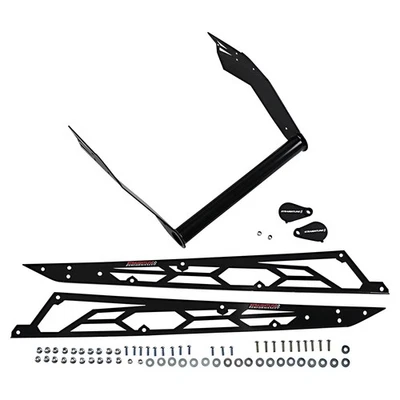 Parachoques trasero SLP Hide N Go - negro/negro para Polaris 800 RMK Assault 155 2016-2019 Foto 1 de 2