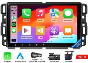Android 13 6+64 8" Car Stereo Radio CarPlay For Chevy Silverado GMC Yukon Sierra - Picture 1 of 24