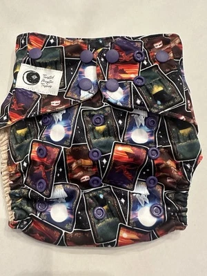 Twisted Mystic Tushies Cloth Diapers FS Set Of 5 New Mystic Moon Design - Image 1 of 4
