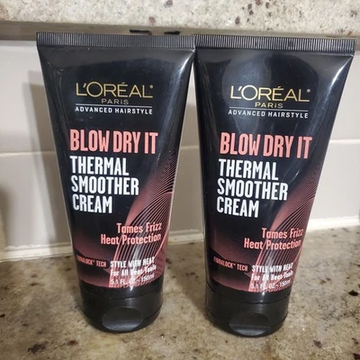 Crema termal suavizante L'Oreal Paris Blow Dry It 5,1 fl oz (paquete de 2) Foto 1 de 4