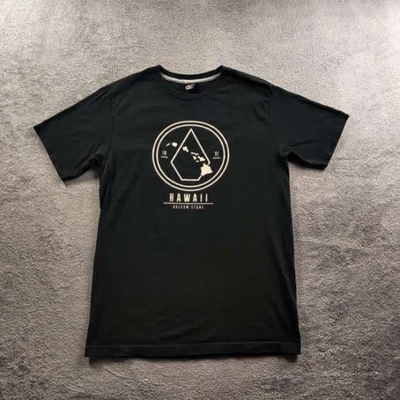 Volcom Stone Hawaii Shirt Adult Mens Medium Black Short Sleeve - Image 1 of 4