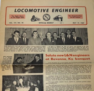 FRATELLANZA DEGLI INGEGNERI DELLE LOCOMOTIVE settimanale ufficiale USA & Canada 19 maggio 1967 - Foto 1 di 4