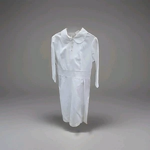 Vintage 1950s 1960s White Nurse Uniform Career Originals By Donna Cay Size17-18 - Picture 1 of 10
