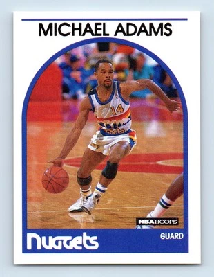 1989-90 Hoops Michael Adams Denver Nuggets #52 - Image 1 of 2