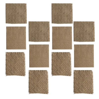  Vintage Linen Coaster Ethnic Cloth Coasters Candle Mats Photo Prop - Image 1 of 4