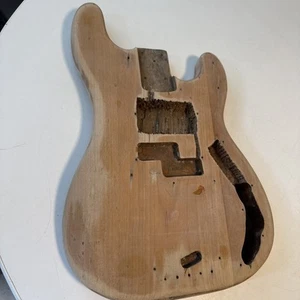 Vtg Fender Precision Bass Natural Ash 4-Bolt BODY USA 60s 70s ????? - Picture 1 of 15