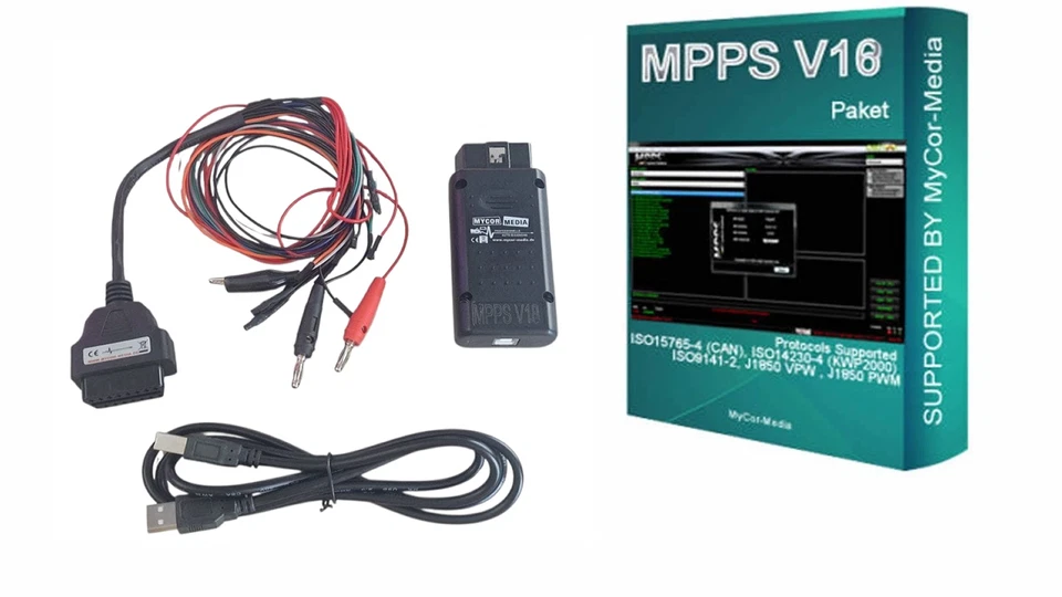 MPPS SMPS V18 passend für BMW VW AUDI SEAT OPEL MB Auto ECU Tuning Tool Flasher - Bild 1 von 1