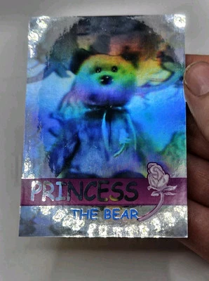 Ty Beanie Babies 1999 Rare Bear Foil Hologram Card - Princess  8293/26668 - Image 1 of 4