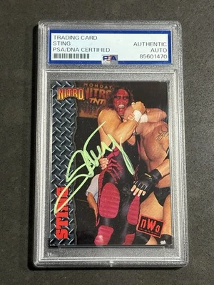 STING 1999 TOPPS WCW/NWO NITRO SIGNED AUTOGRAPHED CARD PSA/DNA CERTIFIED - Image 1 of 2