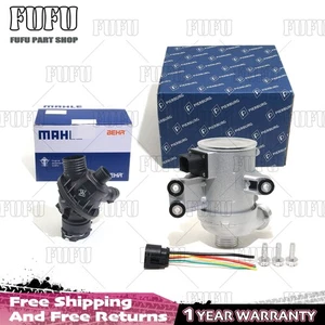 PIERBURG Electric Water Pump&MahleThermostat For BMW 335i 640i 535i X4 X3 X6 X5 - Picture 1 of 7