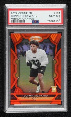 2022 Certified Rookies Mirror Orange /149 Connor Heyward PSA 10 GEM MT Rookie RC - Image 1 of 2