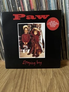 PAW ~ Sleeping Bag ~ 1993 7" Single ~ Alt Rock / Grunge, Red Vinyl ~ EX+ - Picture 1 of 4