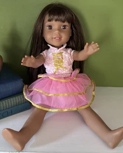 American Girl Wellie Wishers Ashlyn Doll 14” Brown Eyes Hair No Shoes - Picture 1 of 10