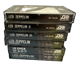 Lot (6) Led Zeppelin Cassettes Vtg Tested I II III Zoso Presence Through Out - Picture 1 of 5