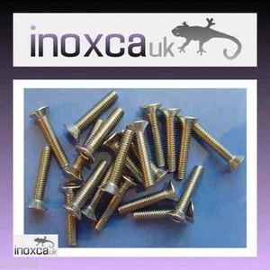 M4 x 20mm CSK SCREWS COUNTERSUNK HEAD SCREWS HEXAGON HEX SOCKET STAINLESS STEEL - Picture 1 of 9