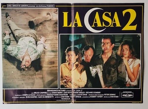 Evil Dead 2 ~ La Casa 2 ~ Italian Photobusta 18x26 ~ 1987 ~ Original Poster - Picture 1 of 9