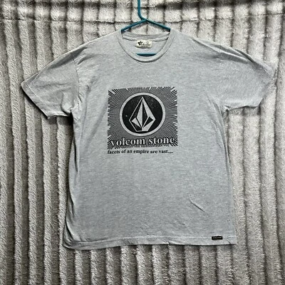 Vintage Volcom Stone T-shirt Men’s L Double Sided USA Made Facets Of An Empire - Image 1 of 4