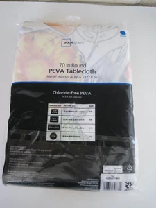 Mainstays Peva Round Table Cloth Plastic W/ Backing Summer Fruit 70" New - Picture 1 of 2