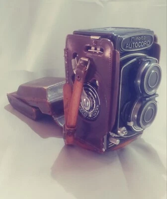 RARA Cámara de Formato Medio Minolta Autocord MXS De Colección + Accesorios [c.1956] Foto 1 de 4