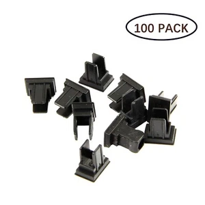 Fiber Optic Adapter Simplex SC Dust Cap Black Color. 100pcs/Pack. - Picture 1 of 1