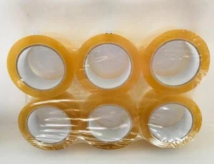 6 ROLLEN VERPACKUNGS-/VERSANDBAND, 110 YARD 2 MIL KLAR, STRAPAZIERFÄHIG - PAKRITBAND - Bild 1 von 1