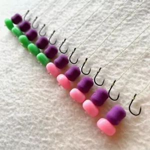 10 X PIATTAFORME PER CAPELLI CARICATE 10mm CRANBERRY & CALAMARI WAFTERS CARPBALLS FLYNSCOTSMAN - Foto 1 di 6