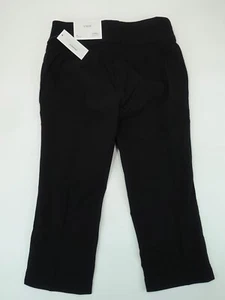 Womens 4 Crop Pants Black Shorts Christopher & Banks Slimming Dress Pants - Picture 1 of 12
