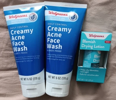 Daily Control Creamy Acne Face Wash 6 oz & Blemish Drying Lotion 1 oz Lot - Изображение 1 из 4