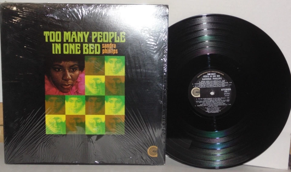 SANDRA PHILLIPS Too Many People LP VG+ Vinyl Plays Well 1970 Canyon Swamp Dogg  - Image 1 of 3