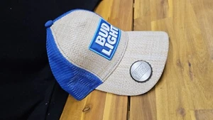 2018 Bud Light SnapBack Trucker Hat Cap Bottle Opener Straw Mesh Beer Anheuser - Picture 1 of 7