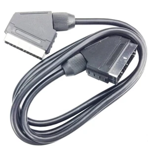 SCART 21 Pin Male To Male AV Lead Nickel Connector Extension Adapter RGB Cable - Picture 1 of 8