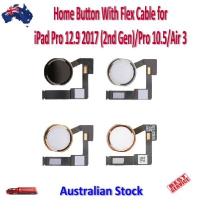 Home button with Flex Cable for Apple iPad Pro 12.9 2017 2nd Gen Pro 10.5 Air 3 - Image 1 of 4
