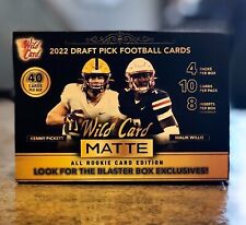 2022 Wild Card MATTE BLACK Football ROOKIE Edition *You Pick - 20% off 4+