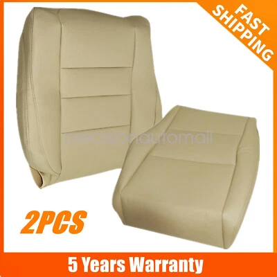 Driver Bottom & Back Leather Seat Cover Tan For 2008 to 2012 Honda Accord 4-Door Foto 1 de 4