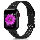 WANLISS Lace Silicone Band Compatible with Apple Watch Band 38mm 40mm 41mm 42...