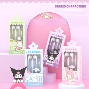 Kuromi Cinnamoroll Pachacco Wired Headphones Headset Wired Earphones X'mas gift - Picture 1 of 18