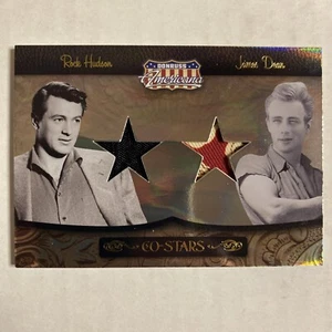 2008 Donruss Americana James Dean Rock Hudson Co-Stars Material 23/50 AD Corner - Picture 1 of 3